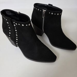 Black Studded Ankle Boots